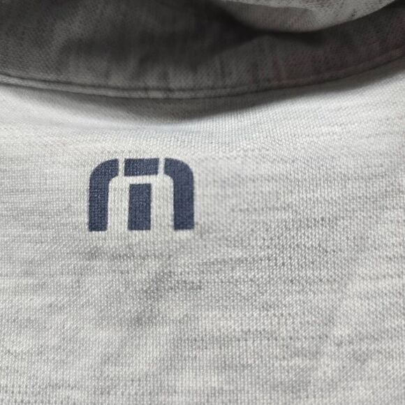 5/$25 Travis Mathew Polo Shirt Mens XXL (Slim Fit) Light Gray Short Sleeve Logo - Picture 5 of 7